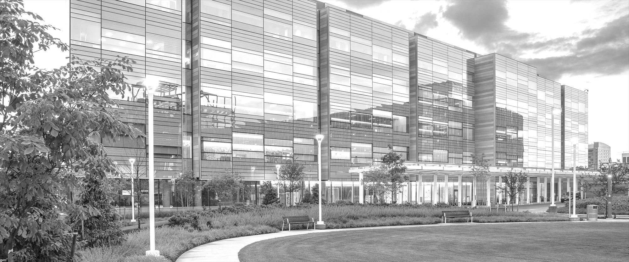 Commercial Building with Extruded Aluminum Curtainwall